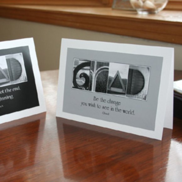 8x10 GRAD Alphabet Art Photograph and Card - Picture 2 of 2